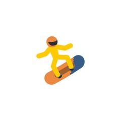 Snowboarding creative icon. From Sport icons collection. Isolated Snowboarding sign on white background