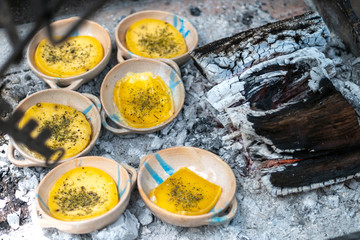 Provoleta is an Argentine variant of provolone cheese. It is eaten barbecued in Argentina. .Small discs of locally produced provolone often eaten at the start of an asado, before the grilled meat.
