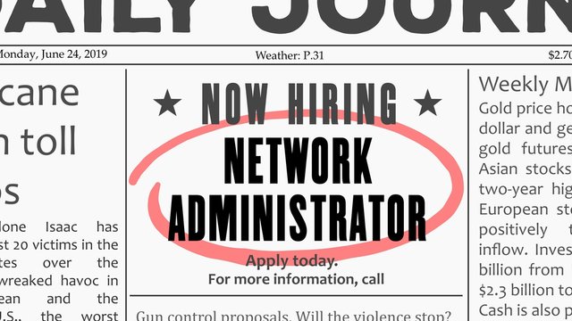 Network administrator job