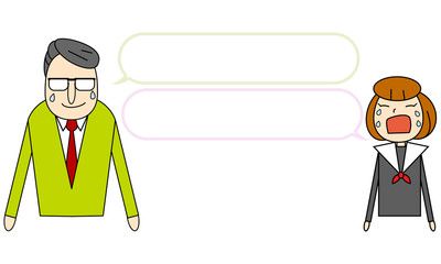 男性教師と生徒たち　泣き顔のコメント