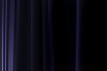 blackout curtains close the window in the room