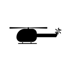 helicopter icon trendy flat design