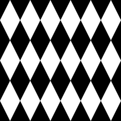 Tile black and white background or vector pattern for seamless decoration wallpaper - obrazy, fototapety, plakaty