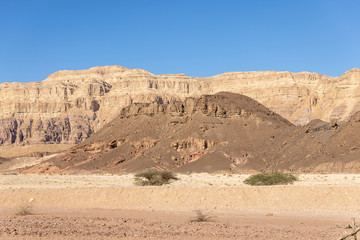 Mountains in the desert of Arava