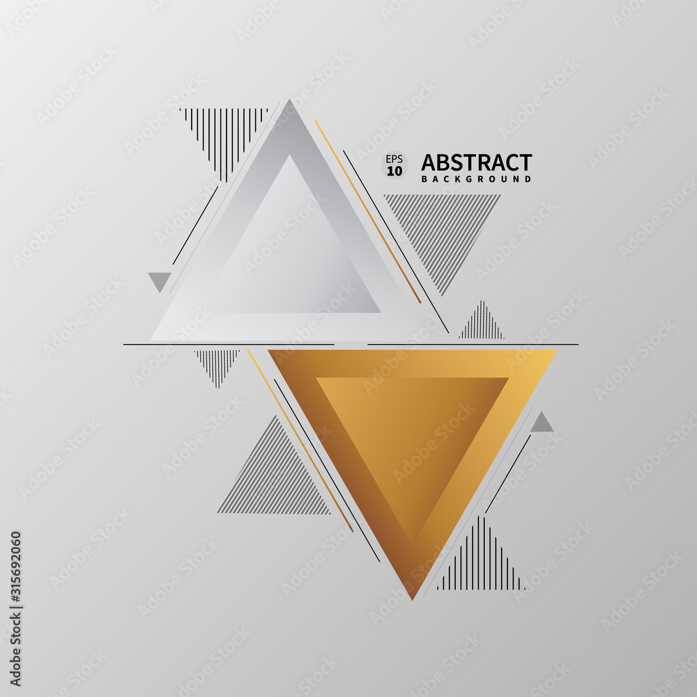 Aufkleber abstract geometric composition forms modern background with decorative triangles and patterns backdr