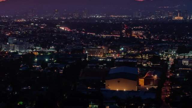 Los Angeles Culver City Sunset to Night Time Lapse Holygrail