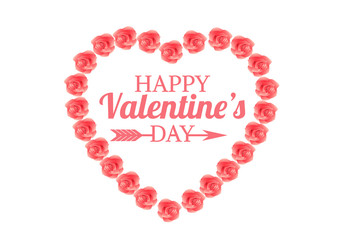 Valentines day vector Beautiful heart card  background.