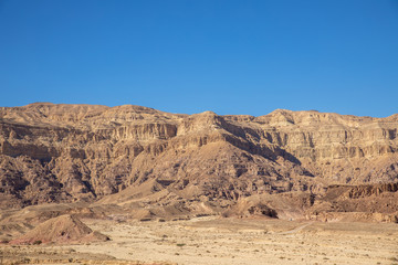 Fototapeta na wymiar Mountains in the desert of Arava