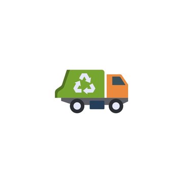 Garbage Truck Creative Icon. From Recycling Icons Collection. Isolated Garbage Truck Sign On White Background