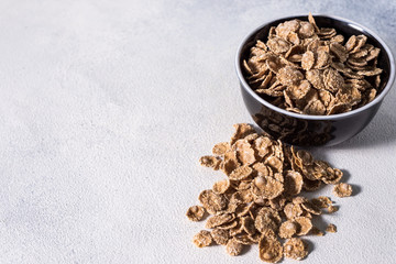  oat and cornflakes. healthy food delicious healthy breakfast