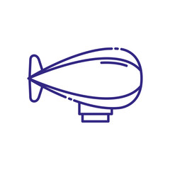 Isolated zeppelin vehicle vector design © Gstudio