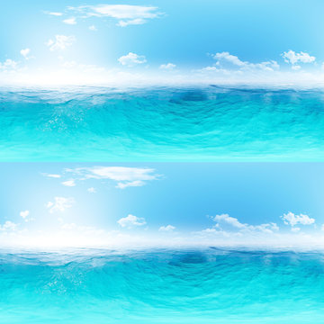 Panorama of sunny day with ocean 3d © RealCG