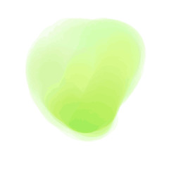 Colorful spot on isolated white background. Colored artistic spot. Hand drawn watercolor splotch