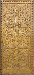 TEL AVIV, ISRAEL - MARCH 2, 2015: The metal gate in arabic style in old Jaffa on the house on the...