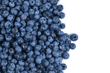 Fresh blueberry background. Texture blueberry berries close up.