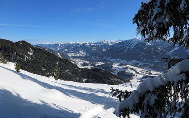 Fototapeta premium Salzburg, Pongau im Winter