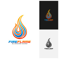 Fire Logo Template Design Vector, Emblem, Creative design, Icon symbol