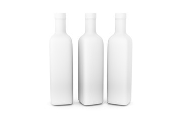3D Illustration of Realistic Bottle on White