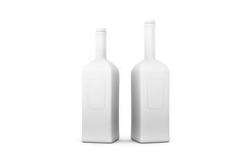 3D Illustration of Realistic Bottle on White