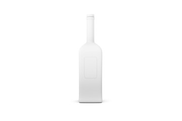 3D Illustration of Realistic Bottle on White