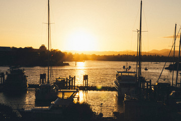 sunset in Victoria