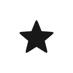 Star vector icons isolated on white background.