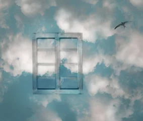Fotobehang Window And Clouds © vali_111