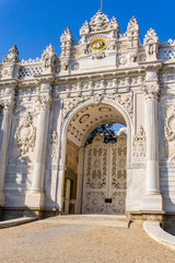 Fototapeta na wymiar Gate at Dolmabahce Palace in Istanbul, Turkey