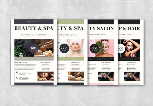 Beauty and Spa Flyer Layout