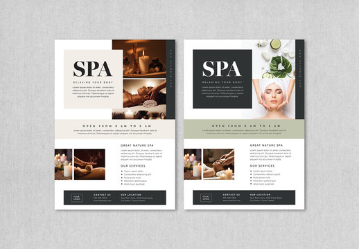 Beauty and Spa Flyer Layout