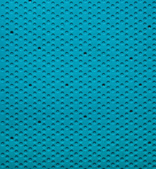 Blue rubber texture. Blue pores background.