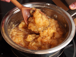Mix apple filling. Making Apple Pie Tart Series.