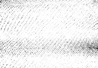 Abstract vector noise. Small particles of debris and dust. Distressed uneven background. Grunge texture overlay with fine grains isolated on white background. Vector illustration. EPS10.