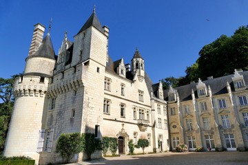 Naklejka premium La cour intérieure du château d’Ussé