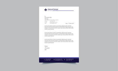 Corporate Business  Letterhead Template Design
