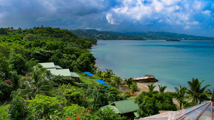 Fototapeta na wymiar view of tropical island