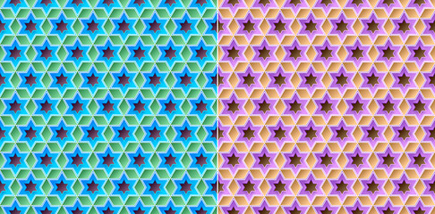 Islamic Arabic ornament, geometric, seamless pattern, Vector illustration