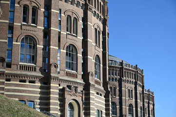 old gas storage Gasometers of Vienna landmark Austria