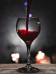 glass of red wine