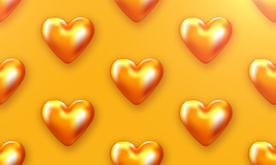 Obraz premium Valentine card. Romantic day background love poster to promotion. Sale banner with hearts and gifts. Special offer to romantic day.