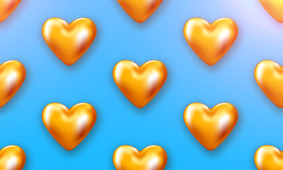 Romantic banner. Spesial brochure with hearts. Gift poster card. Sale banner background for romantic day.