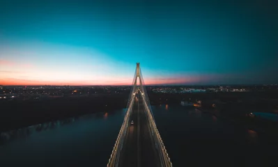 Tischdecke Brücke bei Nacht © Witold