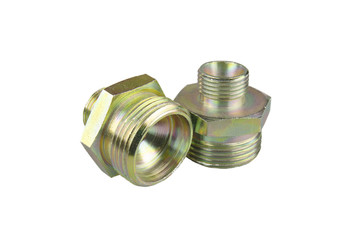 Fasteners of metal for flexible hoses, hydraulic part