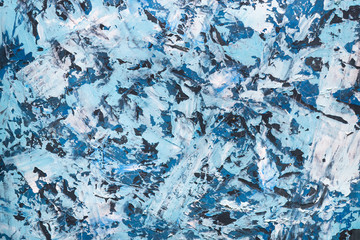 Background with blue-and-white brush strokes