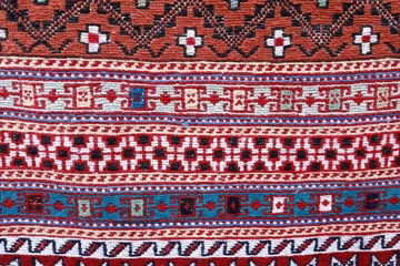Fotobehang View of vintage georgian carpet © Arkady Chubykin