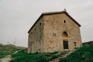 Fototapeta na wymiar medieval fortness in Crimea