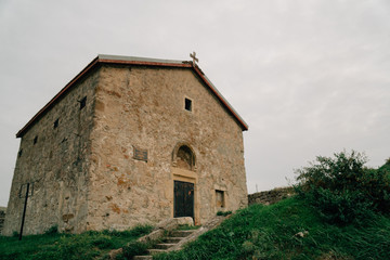 Fototapeta na wymiar medieval fortness in Crimea