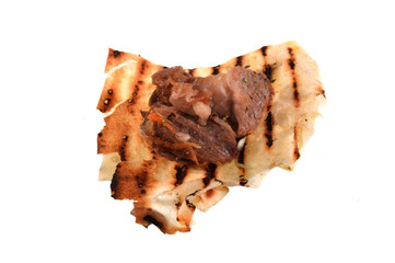 meat isolated on white background