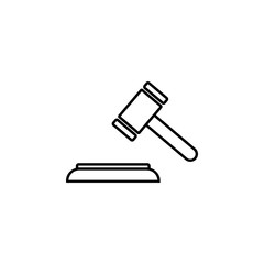 court, protest, decision line icon. Elements of protests illustration icons. Signs, symbols can be used for web, logo, mobile app, UI, UX