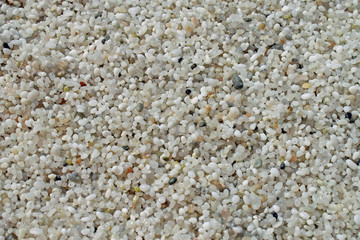 Quarzkörner am spiaggia di is arutas auf Sardinien